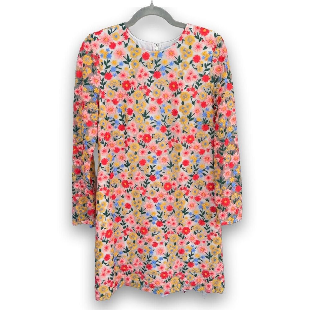 Antonio Melani x The Nat Note Clementina Embroidered Floral Mesh Dress size 12